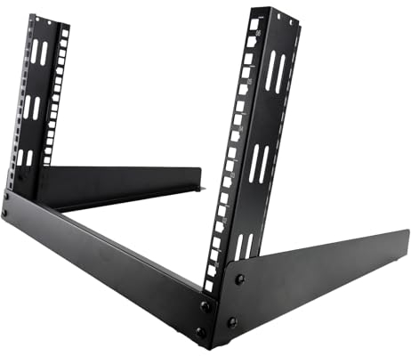 kenable 19 Zoll Rack-Montageständer im offenen Format für Desktop/Arbeitsfläche/Studio/Zuhause, 6U