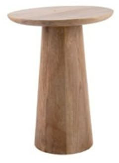 Leitmotiv Beistelltisch Force - Natürlich - 35.5x35.5x45cm - Rund - Holz - Couchtisch - Sofatisch - Kleiner Tisch für Wohnzimmer & Schlafzimmer