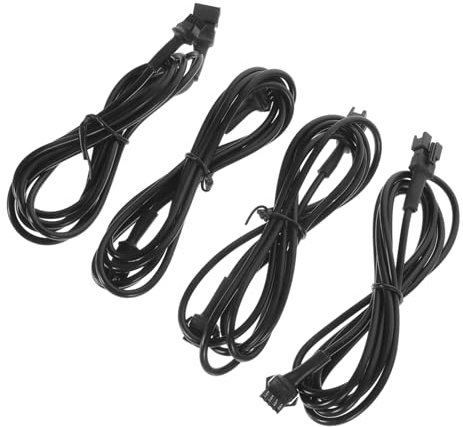 Gatuida 4stücke Teiliges Verlängerungskabel Für Neon Lichterleisten Flexibles PVC Lichtleisten Verlängerungskabel Langlebig Und Installieren Geeignet Für Motorrad Ambientebeleuchtung