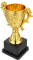 Récompense Avec Coupe De Trophée : Trophée D'Or En Plastique Récompense Pour La Première Place Trophée Trophée Pour Fête De Compétition Sportive