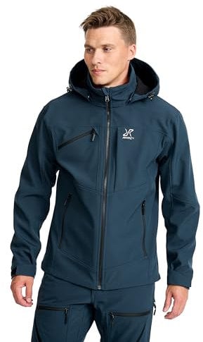 RevolutionRace Hiball Softshell Jacket für Herren, Outdoor Jacke für Wandern, Moonlit Ocean, S