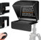 LENSGO Teleprompter para Tablet Smartphone, 10 pulgadas Mini Portable Prompter con mando a distancia, aplicación Teleprompter, compatible con iOS/Android para YouTube/Online Lection/Vlogger/Live