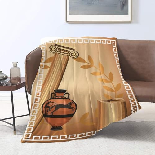 WOTDKG Afrika-Decke, afrikanisches Muster, flauschige Fleecedecke, Retro, 3D-Druck, warme Flanelldecken, 100 x 125 cm, super weich, gemütlich, für Reisen, Couch, Sofa, Bett, 5594 m