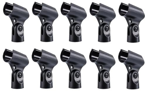Generic A25D Lot de 10 pinces de rechange pour microphone vocal Shure SM58