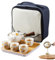Ensemble de thé de chat, set de thé Travel 7pcs / set Ceramic mignon chat de thé chinois portable avec théière et infuseur de rotation 360, 4 tasses à thé, plateau de thé en bambou et sac de transpor
