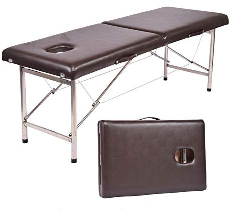Generisch Tragbares Massagebett, Massagebett, klappbarer Massagetisch, professionelles Massagebett, 2-Fach klappbar, mit zusätzlichem Zubehör, tragbarer Massagetisch