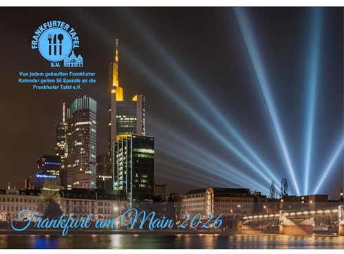 raxxa Premium-Monatskalender Frankfurt am Main 2026 - DIN-A4 quer
