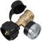 OFFSCH Fit Cylinder Bbq Grill Gas Tank Adapter Pressure Gauge Leak Detector Level Indicator Easy Conversion