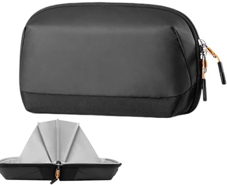 Travel Electronics Organizer Cable Organizer Box - 180° Opening 2024 New Electronic Cable Organizer Bag | Battery Storage Case, Organizer, Box, Black, Se référer au descriptif, Refer to description