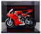 HCAEIOFJ Transparente Acryl-Vitrine für Lego Technic 42202, Ducati Panigale V4 S Motorrad, schwarze Unterseite und Hintergrund