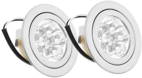 ANDRESLAD 2er Set LED Dunstabzugshauben-Glühbirnen Küchenlampen Kaltweiß Für Dunstabzugshaube 12V Energiesparlampen Für Unterbauleuchten Ideal Für Kochbereich Und Dunstabzug 7 * 7 * 3.1cm