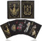 ACELION wasserdichte Spielkarten, Plastik Pokerkarten, Poker Karten Set, Playing Cards (Black-Knight)