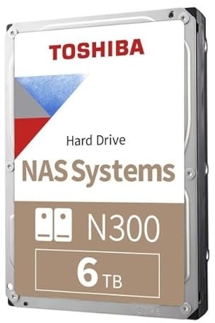 Toshiba N300 disco rigido interno 6 TB 7200 Giri/min 512 MB 3.5 Serial ATA III (N300 NAS HARD DRIVE 6TB)