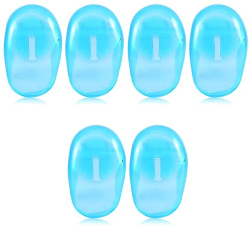 KUMSODE 6 PCS Protege Oreille Douche, Ear Cover Protection Oreille Douche en Plastique, Plastique Cache Oreilles Douche pour Coiffure, Douche, Salon de Coiffure, SPA