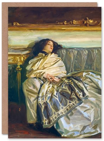 Artery8 John Singer Sargent Art Card Nonchaloir Reclined Portrait