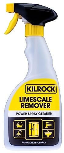 Kilrock Limescale Remover Power Spray Cleaner 500ml - Rapid Action Formula - 100% Limescale Removal, Destroys Hard Water Stains - Perfect for Bathrooms, Sinks, Shower Screens, Toilets, Baths.