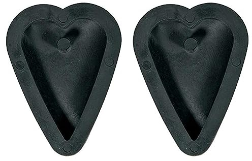 Rayher Schmuckbeton-Gießform: Anhänger Herz, 2,7 x 3,9cm, Thermoplastisches Elastomere, Schwarz, 11,5 x 8 x 0,8 cm
