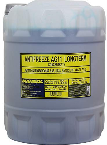 MANNOL MN4111-20 Anticongelante Liquido refrigerante Líquido anticongelante Refrigerante