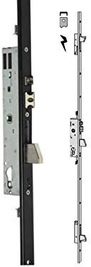 Serratura elettrica CISA art. 16425300 entrata 30 a cilindro da infilare multipunto a catenaccio basculante, frontale a U 24X7 , CILINDRO NON INCLUSO