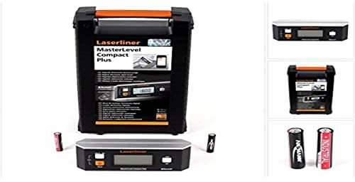 Umarex Laserliner MasterLevel Compact Plus Elektronik-Wasserwaage (elektronisch, Elektronik-Wasserwaage, Datenübertragung, digitale 360° Neigungsmessung, mit Haftmagneten) 081.265A
