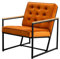 KAWOLA Sessel Wohnzimmer Arly Einzelsessel Fernsesessel Clubsessel Cocktailsessel Relaxsessel Polstersessel Lounge Sessel Samt Bezug Velvet Designer Sessel Retro Sessel