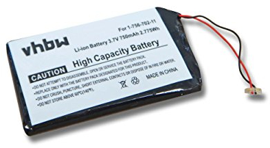 vhbw 1x Akku kompatibel mit Sony NWZ-A818, NWZ-A828KBLK, NWZ-A829BLK, NWZ-A818BLK MP3-Player Musik Player (750 mAh, 3,7 V, Li-Ion)