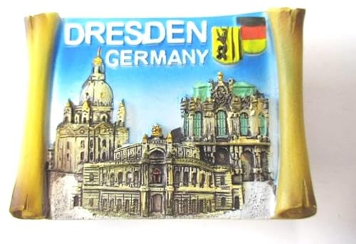 Dresden Frauenkirche Semperoper Magnet Poly Rolle 7 cm,Souvenir Germany