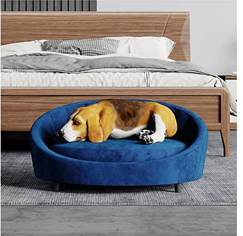 Haustier Sofa Nordic Light Luxury Pet Living Room Schlafsofa, Bequemes Und Hochwertiges Katzen-Hundesofa Aus Samt, Abnehmbar, Waschbar Für Einfache Reinigung