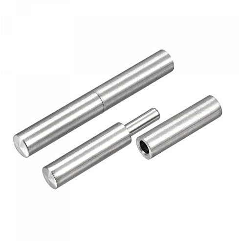 sourcing map 4 Paare Anschweißbare Fassscharniere Stecker an Buchse 304 Edelstahl 60mmx8mm