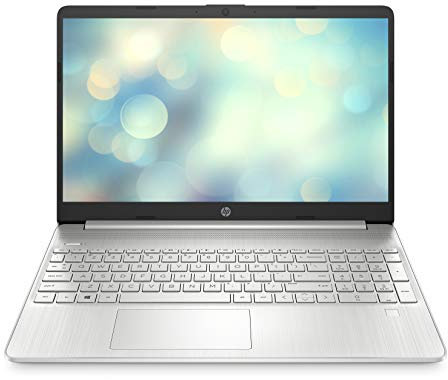 HP 15s-fq5004sf Ordinateur Portable 15,6 FHD IPS, PC Portable (Intel Core i7-1255U, RAM 16 Go, SSD 512 Go, Intel Iris Xe, Windows 11), Laptop Argent, Clavier AZERTY