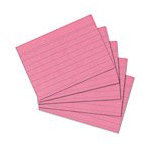 Papiertiger 100 Karteikarten (DIN A7, Rosa, Liniert, 1)
