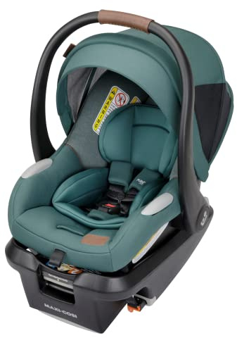 Maxi-Cosi Mico Luxe+ Baby Car Seat: Infant Car Seat with Base and Versatile Baby Carrier Seat Functionality, Essential Green