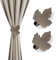 bronze antique brass curtain hooks holdbacks, adjustable gold leaf curtain tie hold backs, bronze gold home accessories, modern metal curtain tie-backs,