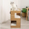 HEYOUTH Arbre à Chat en Bois,Tour de Jeux 60CM,1 Plate-Formes et 2 Niche,Meuble pour Chat, Arbre d'escalade à Plusieurs étages,
