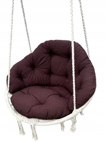 Kissen für eine Storchennest Schaukelkissen Kissen für Hängeschaukel Schaukelauflagen Hängeschaukel Hängenest (Braun)