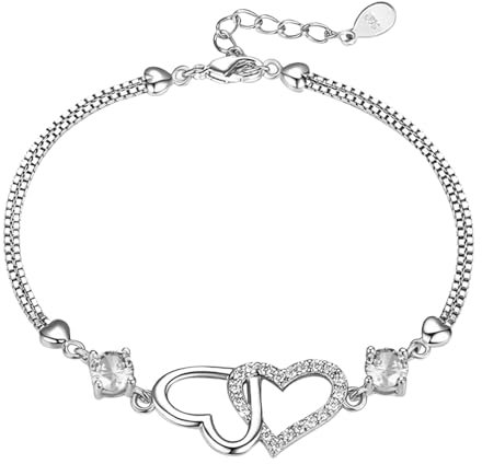 Couawaticy Armband mit heilenden Kristallen, geschichtete natürliche Edelsteine, Perlen, elastischer Stein, Armreif, Geschenke, 925, modisch, Geburtstagsgeschenk, verstellbare Freundschaftsarmbänder,