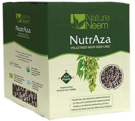 NutrAza, engrais universel, granulés de neem, biologique certifié ECOCERT (5 Kg)