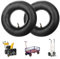 CROWNSHOP Wheelbarrows Inner Tube 4.10/3.50-4 Inner Tube for Wheelbarrows Bent Valve fits 10 Wheelbarrow Tire Replacement Inner Tubes for Trolley Scooter Hand Trucks Kart Lawn Movers (4)