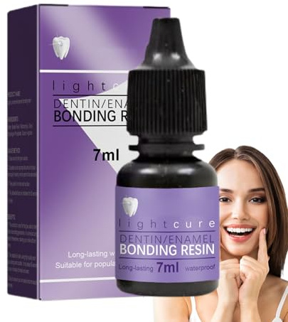 GENERISCH Colle Pour Bijoux Dentaires, Colle Dentaire Professionnelle Pour Strass, Pierres Précieuses, Dureté UV, Résistante À La Transpiration, Non Collante, 7 ml