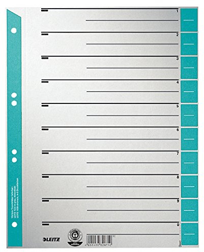 Leitz Trennblätter 1652/1652-00-30 hellblau 230g/qm Inh.100