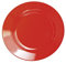 Melamina Plato 20 cm Diámetro Plano en rojo