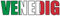 Skyline4u Aufkleber Venedig Schriftzug in Nationalfarben in 4 Größen (30x8,1cm)