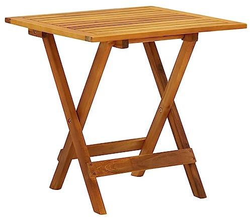 vidaXL Tavolo da Esterno Laterale Pieghevole Tavolino da caffè Tavolo da Giardino Arredi per Esterni Arredamento Balcone Legno di Acacia