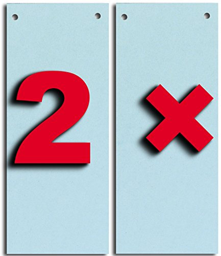 Herlitz Trennstreifen, 240 x 105 mm, Kraftkarton, durchgefärbt, gelocht (Blau / 2er Pack)