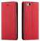 QLTYPRI Hülle für iPhone 6 Plus 6S Plus, Premium Dünne Ledertasche Handyhülle mit Kartenfach Ständer Flip Schutzhülle Kompatibel mit iPhone 6 Plus 6S Plus - Rot