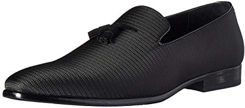 STACY ADAMS Men's Tazewell Tassel Slip-on Loafer, Black, 14 UK