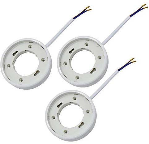 GX53 Standard Base Socket,3-Pack TWDRTDD GX53 Lamp Holder Connector for Gx53 Light Bulb