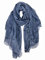 DAMILY Schals & Tücher für Damen mit Spitzenmuster, Schöner Weicher Halstuch und Musselin Tuch für Frauen, Langer Baumwolle Festliche Stola (Blau)
