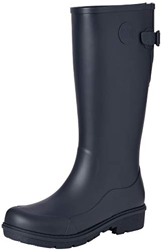 Fitflop Women's Wonderwelly - Tall Rain Boot, Midnight Navy, 6 UK