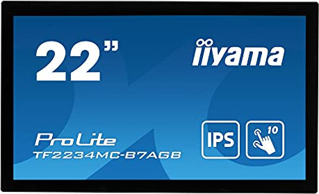 iiyama Prolite TF2234MC-B7AGB Moniteur à écran Tactile 54,6 cm (21.5) 1920 x 1080 Pixels Plusieurs Pressions Multi-utilisateur Noir